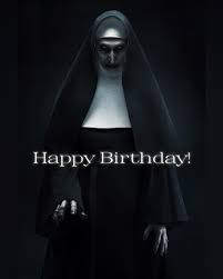 Bonnie Aarons who plays The Nun a.k.a. #Valak in #TheConjuringUniverse  turns 65 today!🖤
