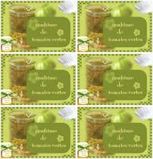 Etiquettes Pour Confitures Sylviascrap Etiquette Confiture Confiture De Tomates Vertes Et Tomates Vertes