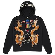 Gucci Dragon Appliqued Cotton Jersey Hoodie At 1stdibs Expertly crafted in italy, this loose fitting oversized hoodie from gucci features a drawstring hood, long sleeves and an embroidered. gucci dragon appliqued cotton jersey hoodie