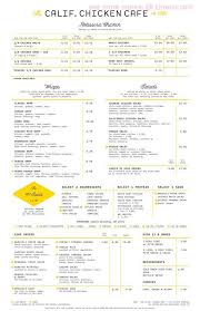 California chicken cafe has been serving rotisserie chicken, salads, and wraps since 1991 when the first store opened on melrose avenue. Online Menu Of California Chicken Cafe Restaurant Encino California 91436 Zmenu