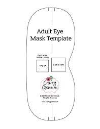 The is an easy and quick sewing project you can whip up in 30 minutes. Free Eye Mask Pdf Pattern Template By Crafty Gemini Crafty Gemini