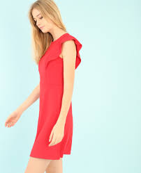 (30) 130,00 € livraison gratuite. Robe Patineuse A Volant Rouge 780573342a03 Pimkie