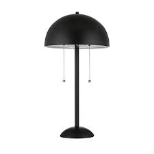 rivet aster modern dome shaped table lamp with bulb 21 h black amazon com table lamp lamp nickel floor lamp