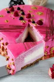 Entremet Fruits Rouges Insert Panna Cotta Glacage Miroir Les Delices De Marina Entremet Fruits Rouges Mousse De Fruits Rouges Patisserie