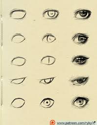Eyes Reference 1 By Ryky Eye Drawing Anime Eye Drawing Realistic Eye Drawing
