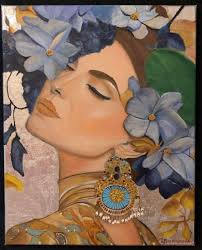 Our pal Barbara Houshmand painted by Pamela