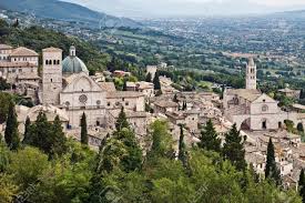 Who was saint clare of assisi? View Of Assisi Cathedral Of San Rufino And Basilica Di Santa Chiara Umbria Italy Stock Photo Picture And Royalty Free Image Image 7967155