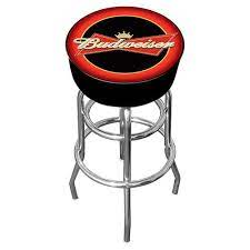 Polar aurora 3pcs patio bar set with stools and glass top table patio wicker outdoor furniture with beige removable cushions for backyards, porches, gardens or poolside 4.5 out of 5 stars 404 $223.99 $ 223. Budweiser 31 Swivel Bar Stool Padded Bar Stools Bar Stools Black Bar Stools
