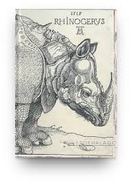 Diseña tus propias portadas de libros con la herramienta de diseño súper sencilla de canva. Libreta Alberto Durero Rinoceronte