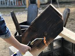 One Board Campfire Chairs Shou Sugi Ban Outdoor Chairs Diy Wood Chair Diy Outdoor Furniture Plans