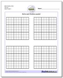 printable sudoku puzzle blank grids four up sudoku sudoku printable sudoku puzzles