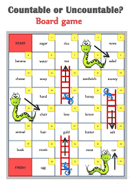 Use these lessons and activities and have fun with your students. Countable Uncountable Nouns Board Game Worksheet Free Esl Printable Worksheets Made By Teachers English Grammar Games Grammar Games English Games For Kids