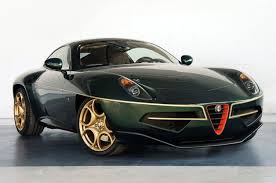 Touring Dresses Its Alfa Disco Volante In Green And Gold For Geneva W Poll Alfa Romeo Superleggera Alfa Romeo Cars