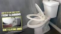 How To Stop Toilet Seats From Slamming. Quiet Close Toilet Seat Hinges  Install