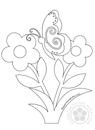 Free flowers and butterflies coloring pages are a fun way for kids of all ages to develop creativity focus motor skills and color recognition. Butterfly And Flowers Coloring Page Flowers Templates