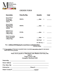Check spelling or type a new query. Maryland Car Dealer License