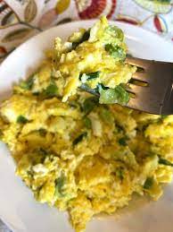 Scrambled Eggs With Green Onions Recipe Egg Recipes For Breakfast Healthy Breakfast Recipes Healthy Low Carb Breakfast
