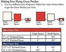 Measurements For Eleanor Burns Flying Geese Ruler Yahoo