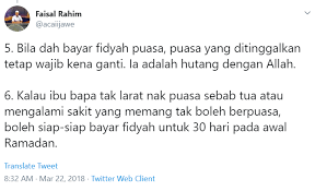 Hari yang boleh puasa ganti. Dah Ganti Puasa Kalau Tak Nanti Kena Bayar Fidyah Apa Itu Fidyah Bagaimana Kiraannya