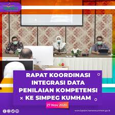 Pembukaan diseminasi simpeg version 015 new. Bpsdm Kumham Kepala Pusat Penilaian Kompetensi Nuni Facebook
