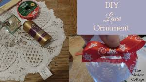 If you're looking to turn your home into the perfect winter. Diy Lace Ornament The Modest Cottage