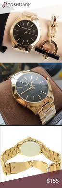 Michael Kors Women S 42mm Stainless Steel Slim Runway Bracelet Watch Michael Kors Slim Runway Watch Michael Kors Gifts Michael Kors Slim Runway Michael Kors