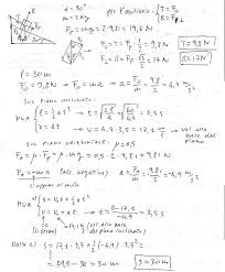 La forza d'attrito la forza d'attrito è una forza che nasce ogni volta che un corpo si muove, o cerca di il coefficiente di attrito statico fra il blocco e la parete è 0,56. Piano Inclinato Esercizio 2 La Matepratica