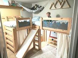Shop for loft bed with slide online at target. L Shaped Kid Beds With Storage Stacy Risenmay Kids Beds With Storage Loft Bed Plans Corner Loft Beds