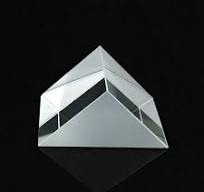 Optisches Dreiecks prisma 10*10*10mm rechtwinklige interne ...