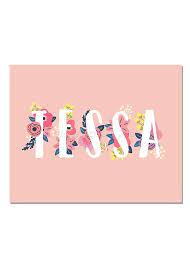 Tessa Personalized Name Sign Printable Art Printable Wall Art Birthday Party Decor Baby Name Sign Party Printa Art Display Kids Baby Name Signs Cute Girl Names