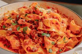 Giada De Laurentiis Pappardelle With Sausage Ragu Giadzy Recipe Sausage Ragu Pappardelle Pasta Dishes