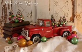 Pin By Jenniffer Zachary On Joyeux Noel Christmas Decorations Christmas Red Truck Red Truck Decor