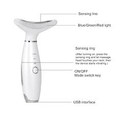 Skin Neck Massager Led Photon Therapy Heating Neck Wrinkle Removal Machine Reduce Double Chin Skin Lifting - Walmart.ca