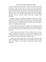 1.pembentukan satu sistem pendidikan kebangsaan 2.pengakuan matlamat akhir bahasa malaysia menjadi bahasa pengantar utama. Kelas Tuisyen Dan Sistem Pembelajaran Di Sekolah