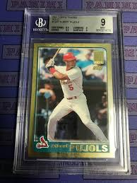 This is an original, authentic albert pujols rookie card produced by topps in 2001. Albert Pujols Undervalued Blowout Cards Forums