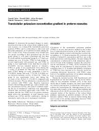 Image result for Transtubular Potassium Gradient