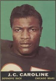 1957 TOPPS FOOTBALL #79 J.C. CAROLINE LOW GRADE KI