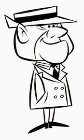 Black And White Cartoon Picture Of Orange Wacky Races The Ant Hill Mob Kurby Wears A Dark Yellow Fedora And Orange Yellow Suit Cartoon Art Ant Art Vintage Illustration Art