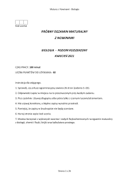 Gdzie i kiedy się odbędzie? Zdaj Mature Z Nowinami Probna Matura 2021 Z Biologii Na Poziomie Rozszerzonym Arkusze I Odpowiedzi Nowiny