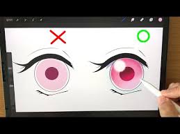 Draw two long, curved lines extending downward from the head. How To Draw Anime Eyes Nezuko Demon Slayer Kimetsu No Yaiba Kimetsunoyaiba