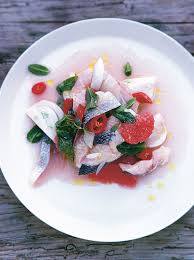Sea Bass Fennel And Grapefruit Ceviche Jamie Magazine Recipe Ceviche Sea Bass Jamie Oliver Recipes