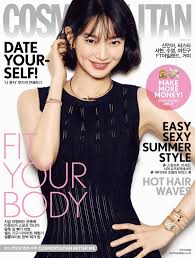 168 cm (5'5″) blood type: Popdramatic Radiant Shin Min Ah Covers Cosmopolitan S June Issue