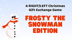 Each person brings an inexpensive (or gag) gift wrapped up. Frosty The Snowman Story Right Left Christmas Game Christian Camp Pro