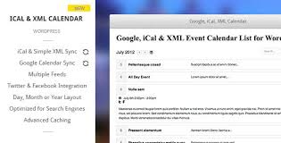 Google Ical Xml Event Calendar For Wordpress Event Calendar Calendar Widget Google Calendar