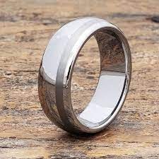Mens Offset Inlay Ring Unique Mens Ring Mens Wedding Band Etsy Tungsten Mens Rings Mens Wedding Rings Rings Mens Wedding Bands
