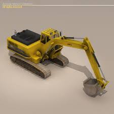 Excavator 3d Model Ad Excavator Model 3d Model Excavator Mobile Phone Application