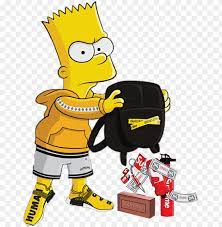 See more ideas about simpsons art, simpson wallpaper iphone, hypebeast wallpaper. Bart Sticker Bart Simpson Supreme Gucci Png Image With Transparent Background Toppng