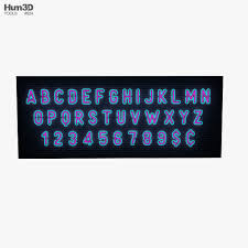Please note that the 3d model database is only a . Alphabet Neon 3d Model Architecture On Hum3d