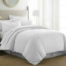 Standard sham monogram will be 3 in height and centered on the sham. Becky Cameron Performance White Queen 3 Piece Duvet Cover Set Ieh Duv Queen Wh The Home Depot