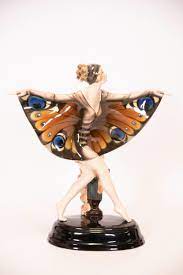 Find great deals on ebay for art deco antique ceramic porcelain figurines. Sold Price Large And Rare Goldscheider Art Deco Figure The Butterfly Girl June 6 0121 10 00 Am Cdt